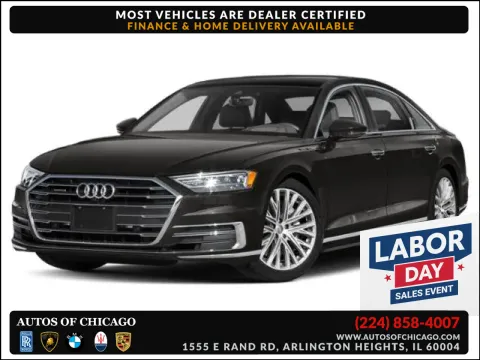 Black 2020 Audi A8 L quattro 60 TFSI for sale in Arlington Heights, IL