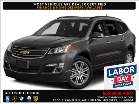 White 2015 Chevrolet Traverse LT for sale in Arlington Heights, IL
