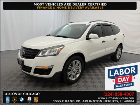 White 2015 Chevrolet Traverse LT for sale in Arlington Heights, IL
