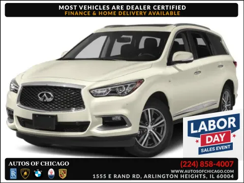 Silver 2019 INFINITI QX60 LUXE for sale in Arlington Heights, IL