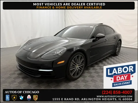 Black 2018 Porsche Panamera 4 for sale in Arlington Heights, IL