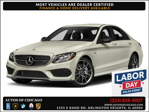 Gray 2017 Mercedes-Benz C-Class AMG C 43 for sale in Arlington Heights, IL