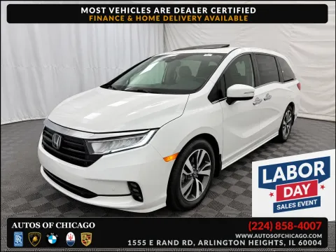White 2021 Honda Odyssey Touring for sale in Arlington Heights, IL