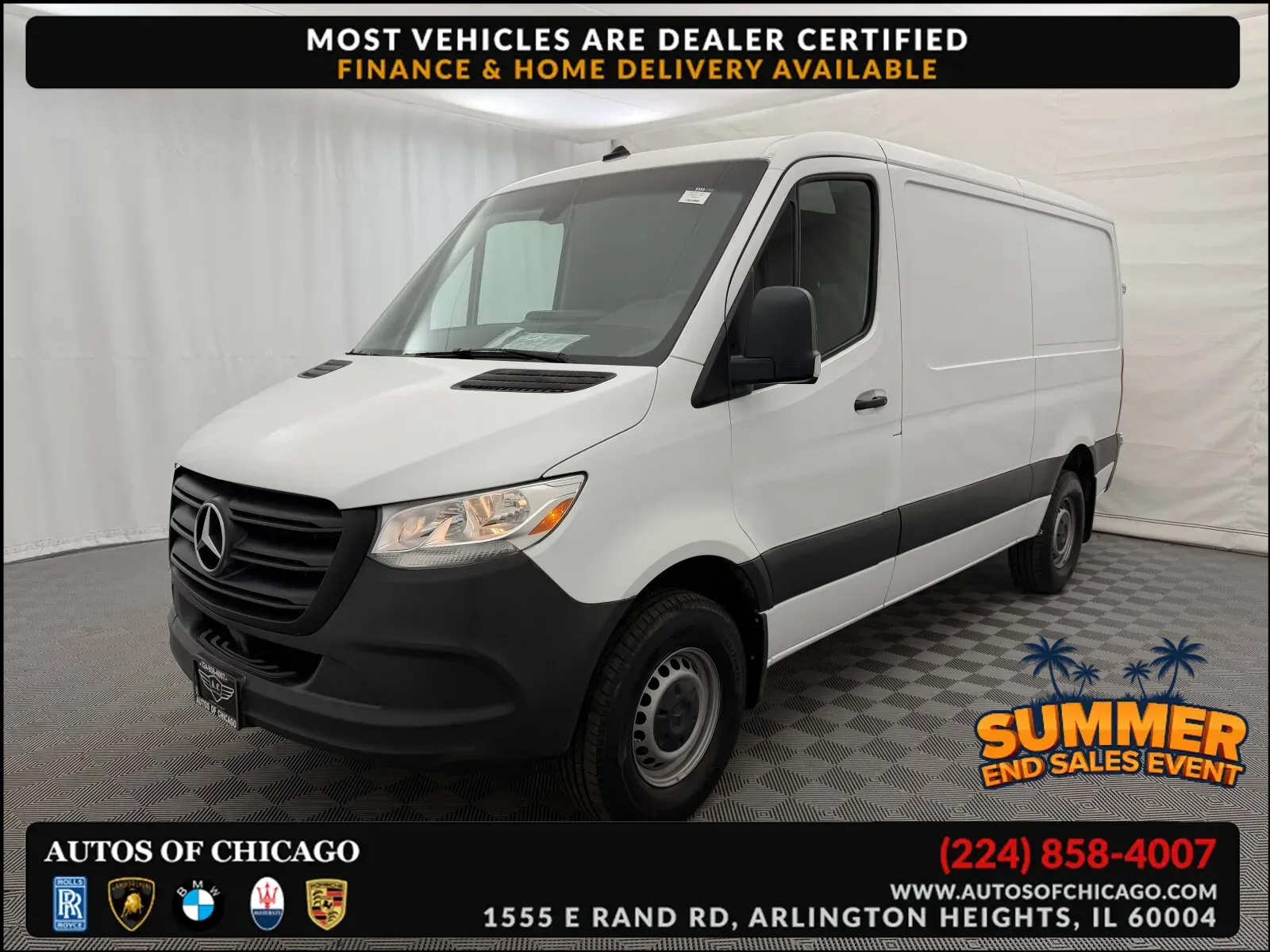 White 2019 Mercedes-Benz Sprinter Cargo Van 2500 for sale in Arlington Heights, IL