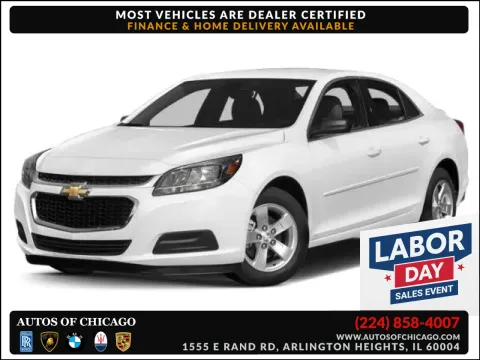 Silver 2015 Chevrolet Malibu LT for sale in Arlington Heights, IL