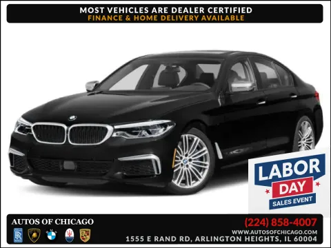 White 2018 BMW 5 Series M550i xDrive for sale in Arlington Heights, IL