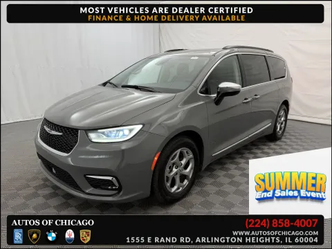 Gray 2023 Chrysler Pacifica Limited for sale in Arlington Heights, IL