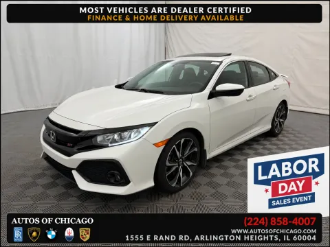 White 2018 Honda Civic Si Sedan Si w/Summer Tires for sale in Arlington Heights, IL