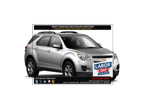 White 2011 Chevrolet Equinox LT w/1LT for sale in Arlington Heights, IL
