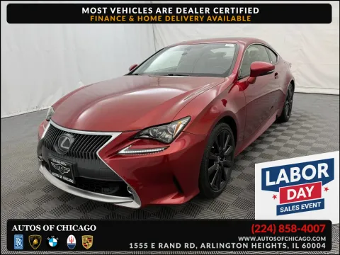 Red 2015 Lexus RC 350 for sale in Arlington Heights, IL