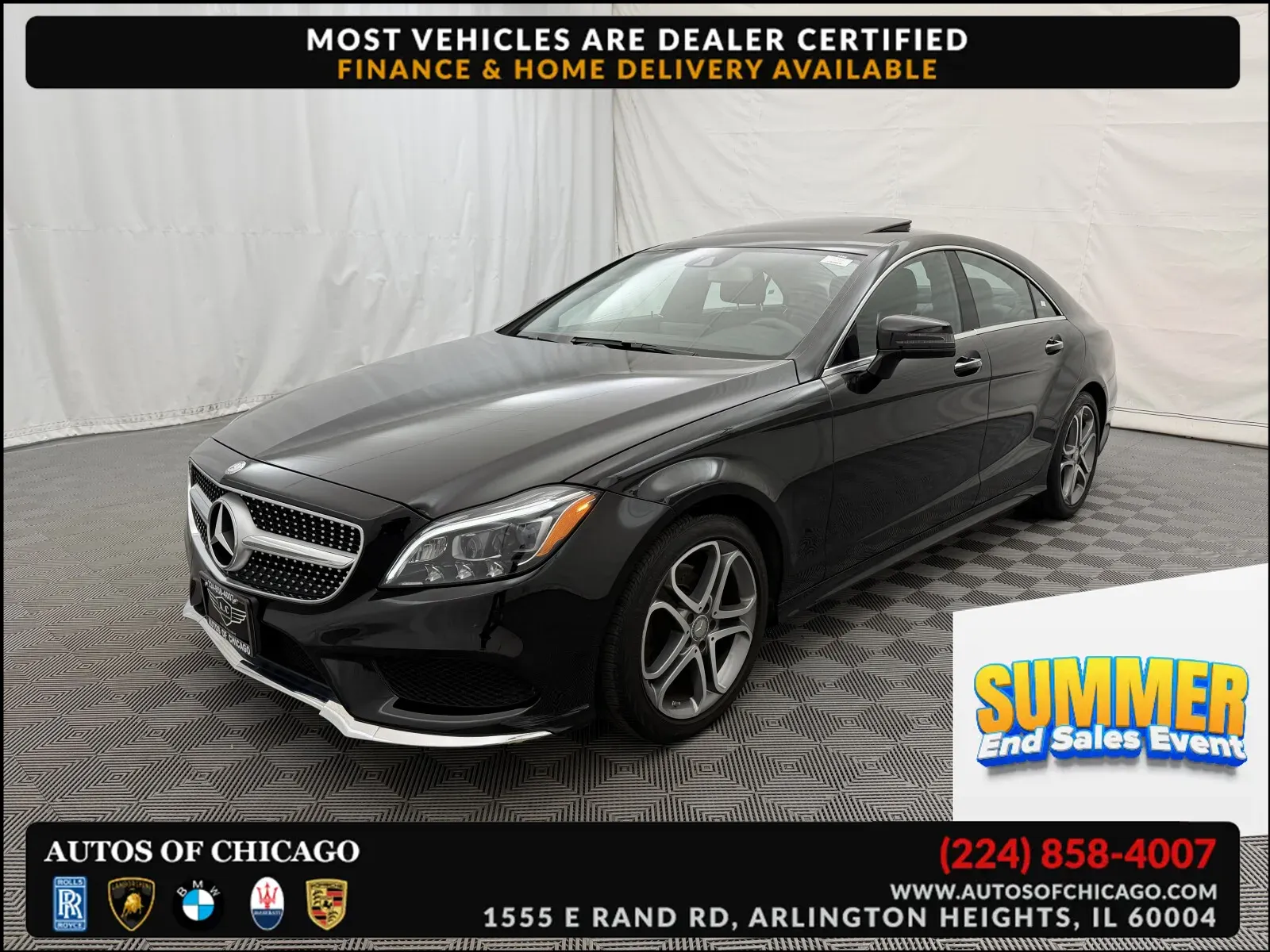 Black 2016 Mercedes-Benz CLS 400 for sale in Arlington Heights, IL