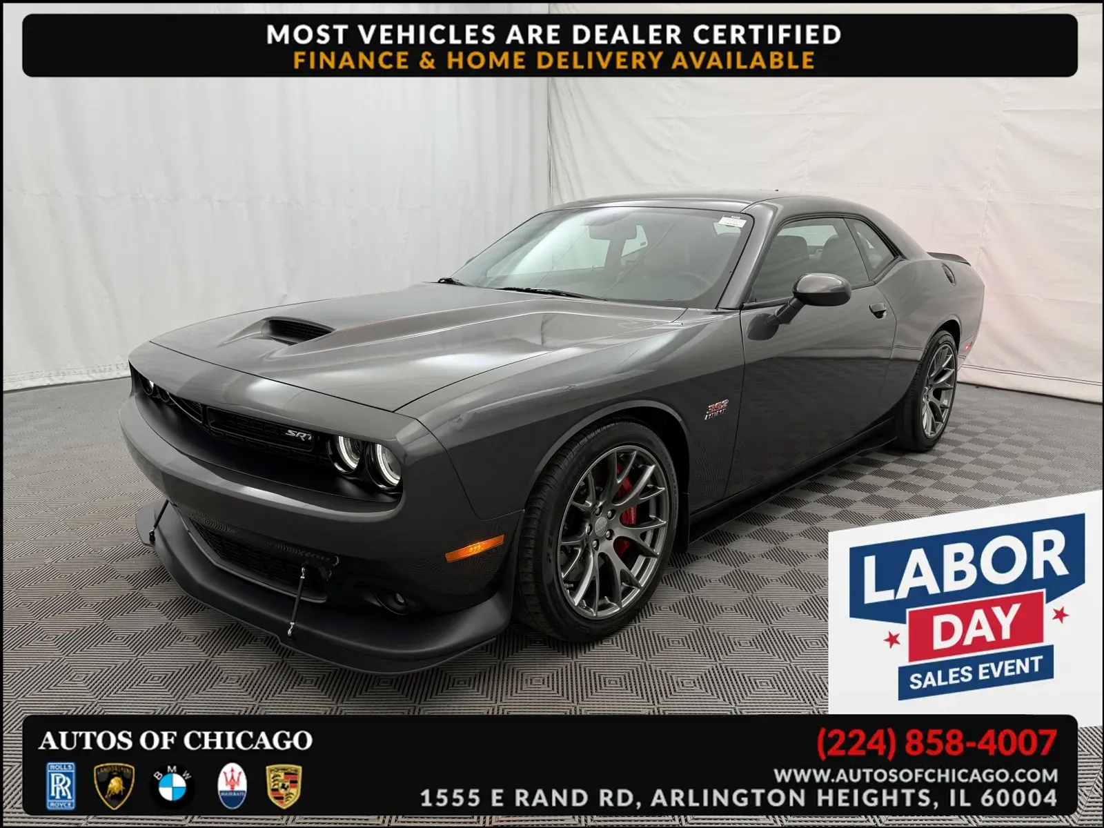 Gray 2017 Dodge Challenger SRT 392 for sale in Arlington Heights, IL