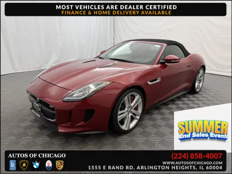 Red 2014 Jaguar F-TYPE V8 S for sale in Arlington Heights, IL