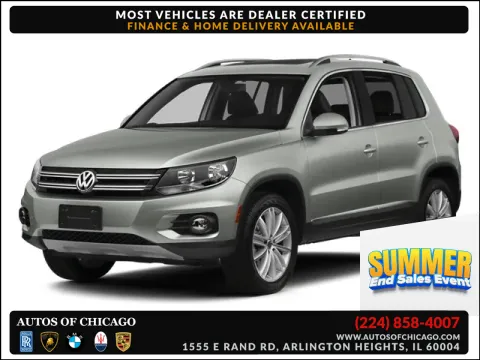 White 2014 Volkswagen Tiguan S for sale in Arlington Heights, IL