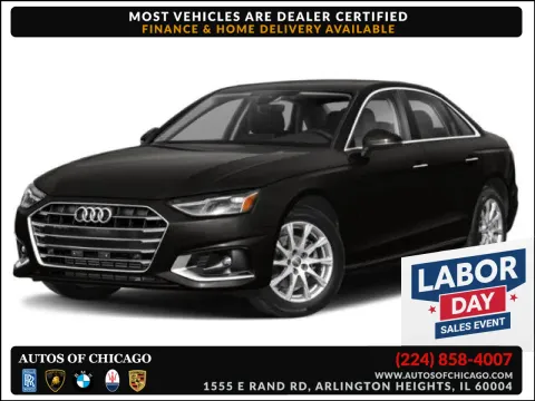 White 2021 Audi A4 Sedan Premium for sale in Arlington Heights, IL