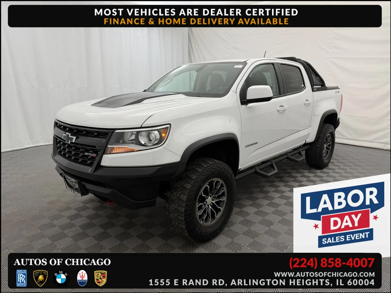 White 2019 Chevrolet Colorado 4WD ZR2 for sale in Arlington Heights, IL