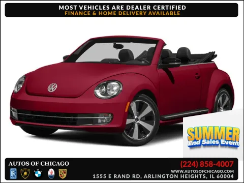 Red 2014 Volkswagen Beetle Convertible 1.8T w/Sound/Nav for sale in Arlington Heights, IL