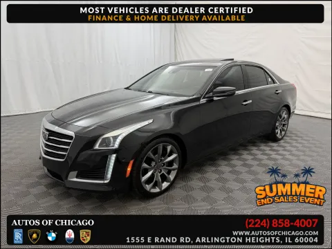 Black 2015 Cadillac CTS Sedan Premium AWD for sale in Arlington Heights, IL