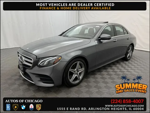 Gray 2017 Mercedes-Benz E-Class E 300 4MATIC for sale in Arlington Heights, IL