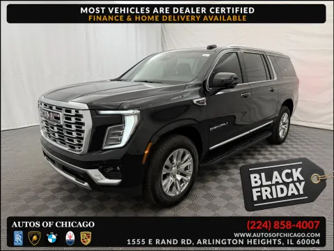 Black 2025 GMC Yukon XL Denali for sale in Arlington Heights, IL