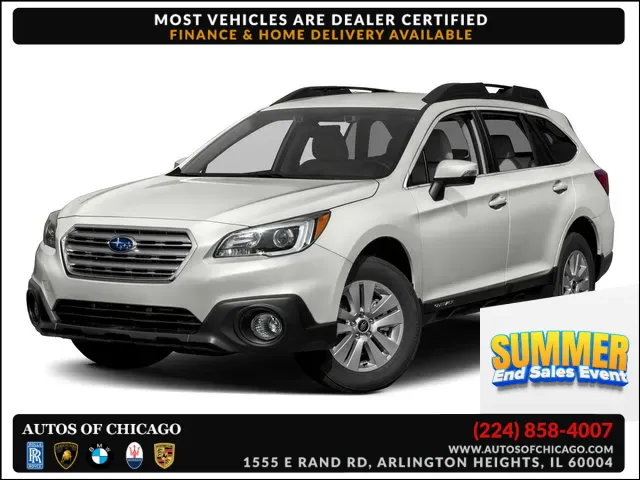 Black 2017 Subaru Outback Premium for sale in Arlington Heights, IL