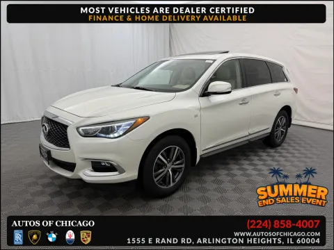 White 2019 INFINITI QX60 PURE for sale in Arlington Heights, IL