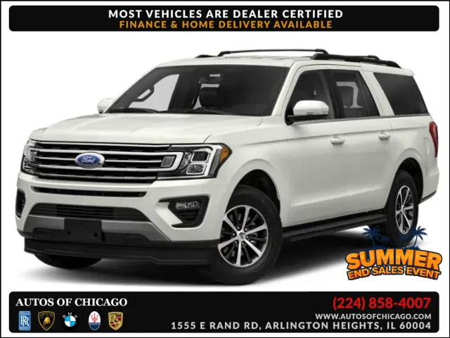 White 2020 Ford Expedition Max Limited for sale in Arlington Heights, IL