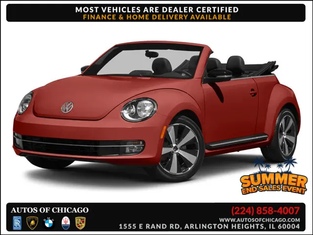 White 2013 Volkswagen Beetle Convertible 2.0T for sale in Arlington Heights, IL