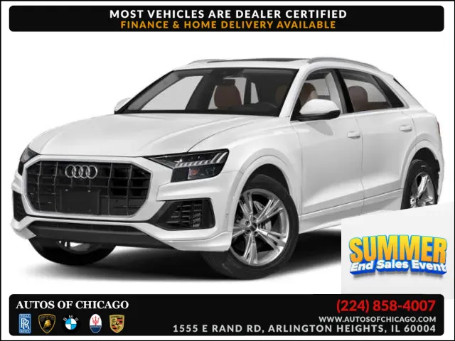 White 2019 Audi Q8 Prestige for sale in Arlington Heights, IL