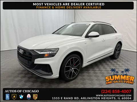 White 2019 Audi Q8 Prestige for sale in Arlington Heights, IL