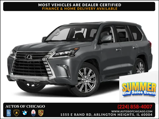 Gray 2016 Lexus LX 570 for sale in Arlington Heights, IL