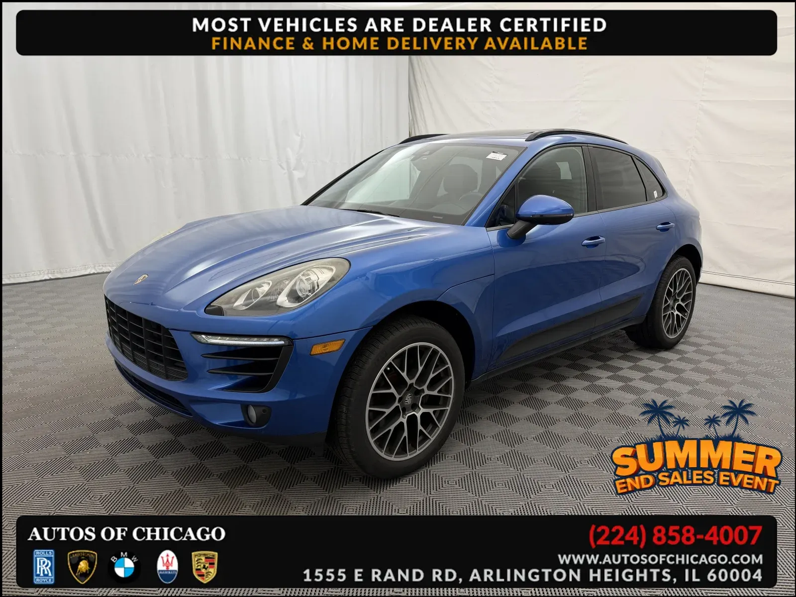 Blue 2017 Porsche Macan for sale in Arlington Heights, IL