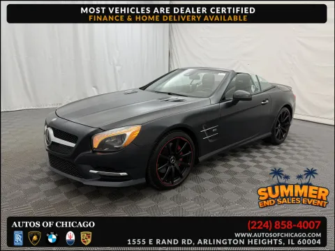Black 2016 Mercedes-Benz SL 550 for sale in Arlington Heights, IL
