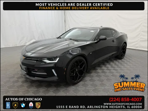 Black 2016 Chevrolet Camaro 1LT for sale in Arlington Heights, IL