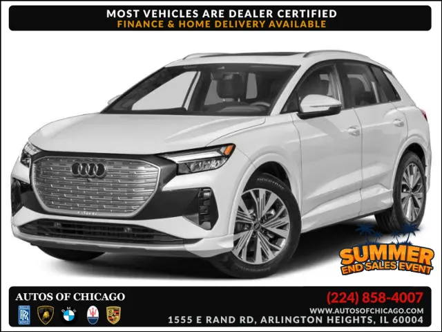 Black 2023 Audi Q4 e-tron Premium Plus for sale in Arlington Heights, IL