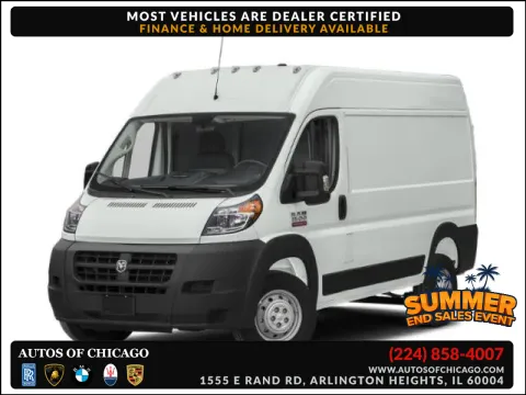 White 2018 Ram ProMaster Cargo Van 1500 136 WB for sale in Arlington Heights, IL