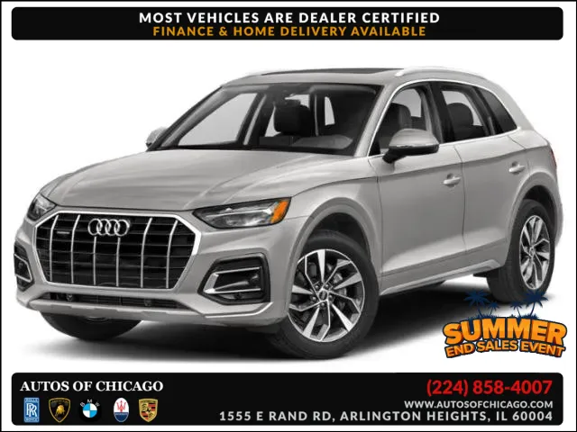 Gray 2022 Audi Q5 S line Premium Plus for sale in Arlington Heights, IL