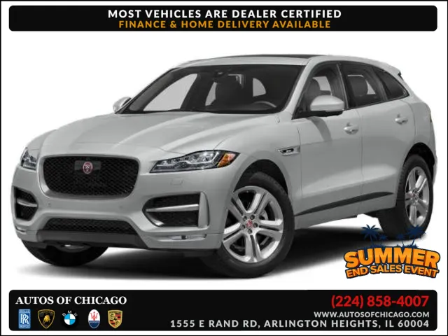 Gray 2020 Jaguar F-PACE 25t Prestige for sale in Arlington Heights, IL