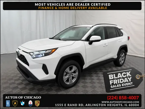 White 2022 Toyota RAV4 Hybrid XLE for sale in Arlington Heights, IL