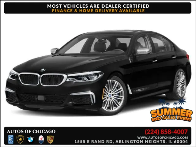 Gray 2019 BMW 5 Series M550i xDrive for sale in Arlington Heights, IL