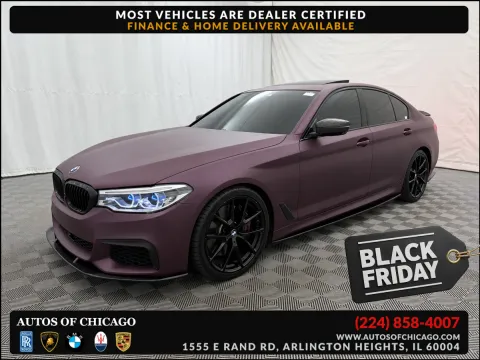 Gray 2019 BMW 5 Series M550i xDrive for sale in Arlington Heights, IL