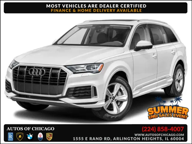 Black 2023 Audi Q7 Premium for sale in Arlington Heights, IL