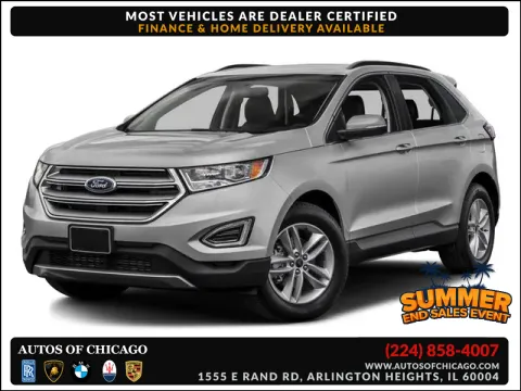 Black 2017 Ford Edge Titanium for sale in Arlington Heights, IL