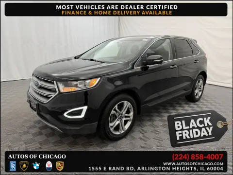 Black 2017 Ford Edge Titanium for sale in Arlington Heights, IL