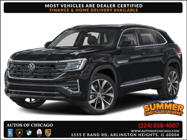 Black 2024 Volkswagen Atlas Cross Sport 2.0T SEL Premium R-Line for sale in Arlington Heights, IL