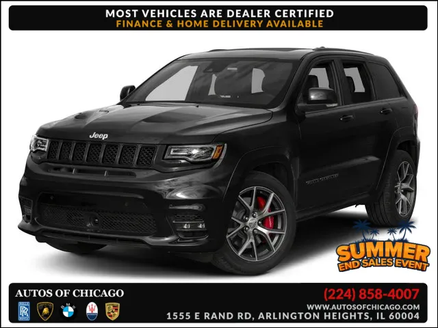 Silver 2018 Jeep Grand Cherokee SRT for sale in Arlington Heights, IL