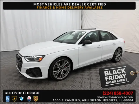 White 2023 Audi S4 Sedan Premium Plus for sale in Arlington Heights, IL