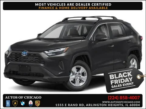Black 2023 Toyota RAV4 Hybrid XLE for sale in Arlington Heights, IL