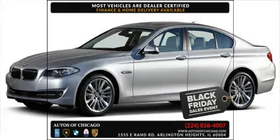 White 2011 BMW 5 Series 528i for sale in Arlington Heights, IL