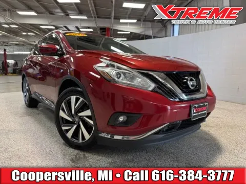 Red 2018 Nissan Murano Platinum for sale in Coopersville, MI